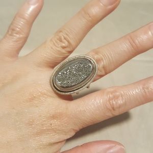 Mars and Valentine Druzy Sterling Ring